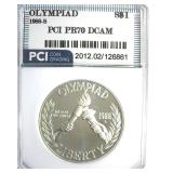1988-S S$1 Olympiad PR70 DCAM LISTS $100