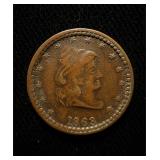 1863 Civil War Token XF