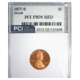 1977-S Cent PR70 DCAM RD LISTS $1800