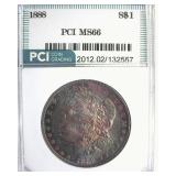 1888 Morgan MS66 LISTS $700