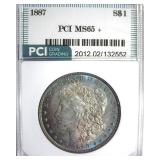 1887 Morgan PCI MS65+ Vibrant Rim Color