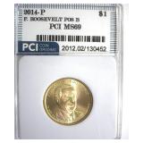 2014-P Pos B $1 F. Roosevelt PCI MS69