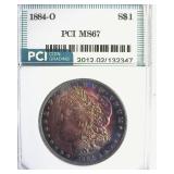 1884-O Morgan MS67 LISTS $2250