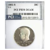 1981-S T2 Kennedy PR70 DCAM LISTS $575