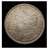 1890-O Morgan AU+