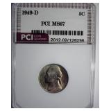 1949-D Nickel MS67 LISTS $550