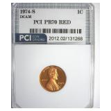 1974-S Cent PR70 DCAM RD LISTS $10000