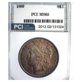 1889 Morgan PCI MS65 Purple Toning