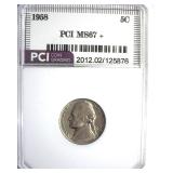1958 Nickel MS67+ LISTS $700 IN 66+