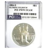 1984-S S$1 Coliseum PR70 DCAM LISTS $140
