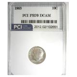 1963 Dime PR70 DCAM LISTS $200 IN 69 DC