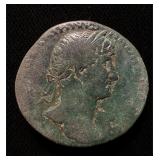 Sestertius/Hadrian VF Ancient Roman Lg Bronze Nice