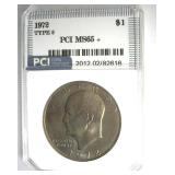 1972 T2 Ike MS65+ LISTS $2500 Rare Key Variety