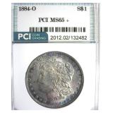 1884-O Morgan PCI MS65+ Subtle Toning