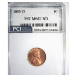 1935-D Cent MS67 RD LISTS $550