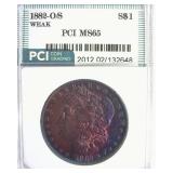 1882-O/S Weak Morgan MS65 LISTS $7000
