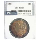 1886 Morgan MS67 LISTS $1500