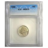 1959 Dime ICG MS67+ LISTS $285