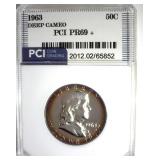 1963 Franklin PR69+ DCAM LISTS $5000 IN 69DC