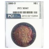 1885-O Morgan MS67 LISTS $1550