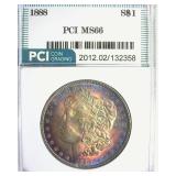 1888 Morgan MS66 LISTS $700