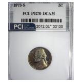 1973-S Nickel PR70 DCAM LISTS $4250