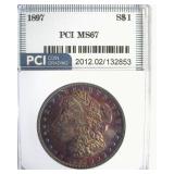 1897 Morgan MS67 LISTS $5750