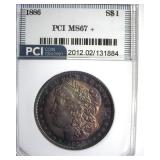 1886 Morgan MS67+ LISTS $3150