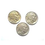 1935x3 Nickel BU 3 Pc Buffalo Lot