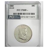 1962 Franklin PR69+ DCAM LISTS $3850 IN 69 DC