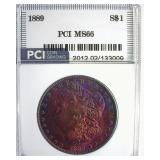 1889 Morgan MS66 LISTS $1000