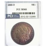 1883-O Morgan PCI MS65 Purple Toning