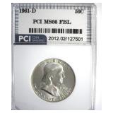 1961-D Franklin MS66 FBL LISTS $3500