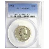 1961 Quarter PCGS PR67