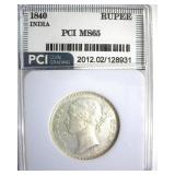 1840 Rupee PCI MS65 India