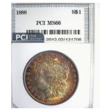 1888 Morgan MS66 LISTS $700