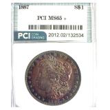 1887 Morgan PCI MS65+ Beautiful Color