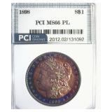 1898 Morgan MS66 PL LISTS $1,450