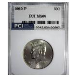 2010-P Kennedy MS68 LISTS $525
