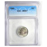 1960 Dime ICG MS67