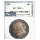1889 Morgan MS65+ LISTS $425