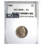 1942 Nickel MS66+ FS LISTS $700