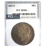1881-S Morgan MS66+ LISTS $500