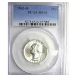 1963-D Quarter PCGS MS65