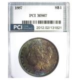 1887 Morgan MS67 LISTS $1600