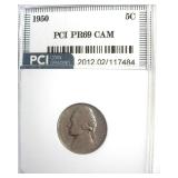 1950 Nickel PR69 CAM LISTS $1350 IN 68 CAM