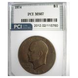 1974 Ike MS67 LISTS $18500