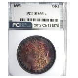 1885 Morgan MS66+ LISTS $700