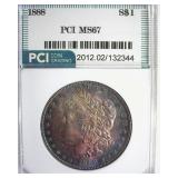1888 Morgan MS67 LISTS $7250