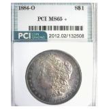 1884-O Morgan PCI MS65+ Soft Toning